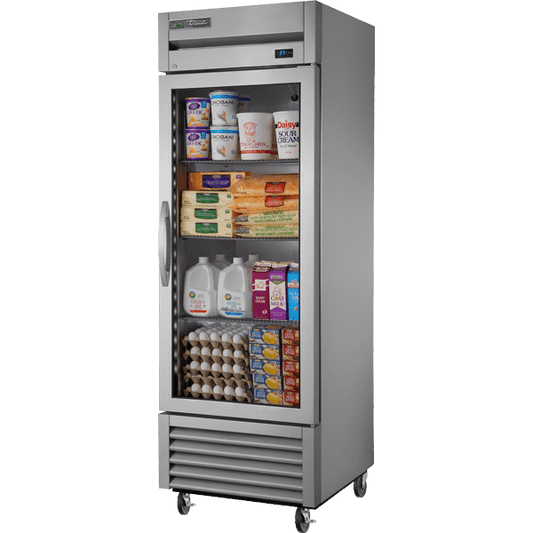 True Manufacturing Commercial T23GHCFGD01 Reach-In Glass Swing Door Refrigerator With Hydrocarbon Refrigerant~Framed Glass Door Version 01