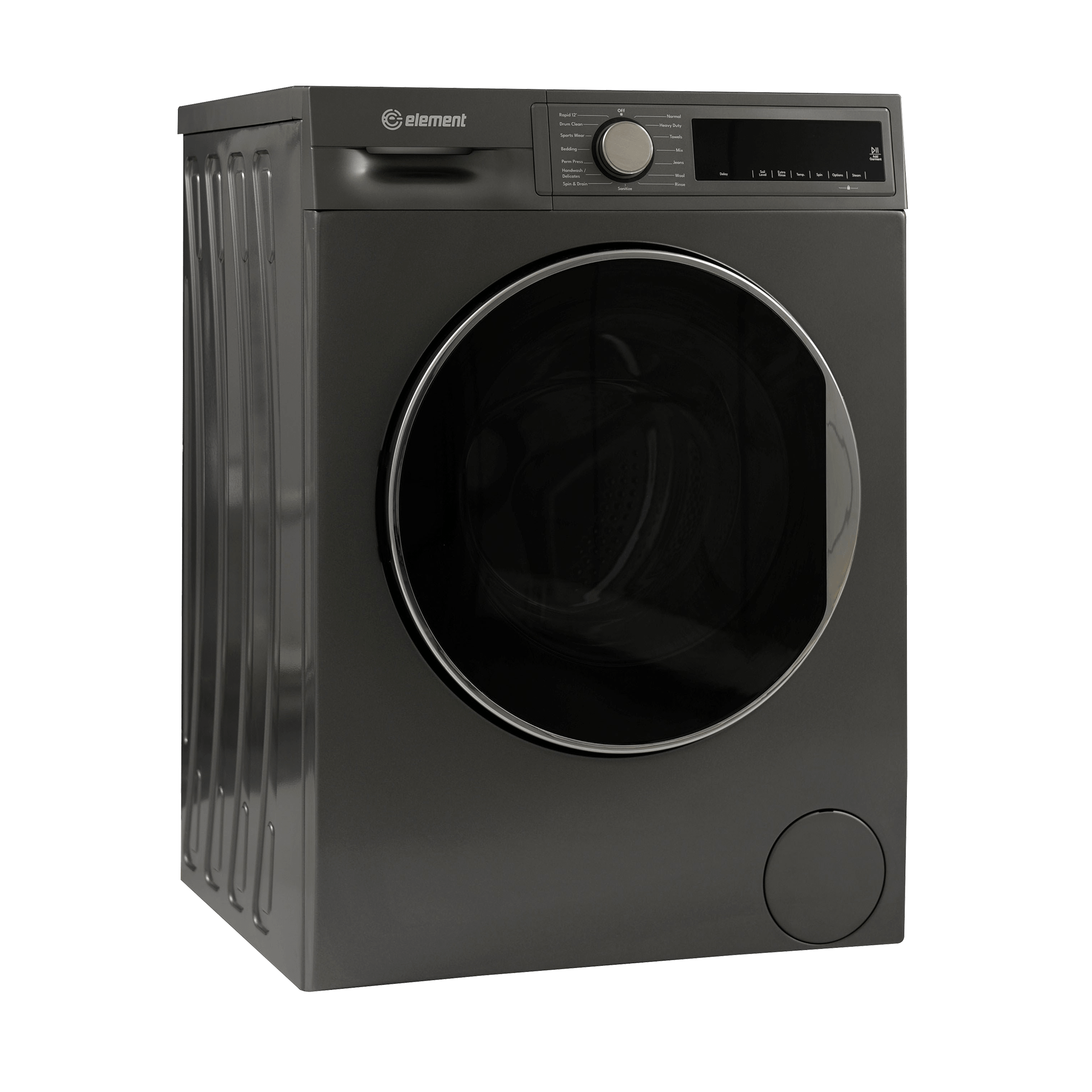 Element Appliance ECW2224EGG Element Electronics 24-Inch 2.2 Cu. Ft. Front Load Washer - Gray, Energy Star (Ecw2224Egg)