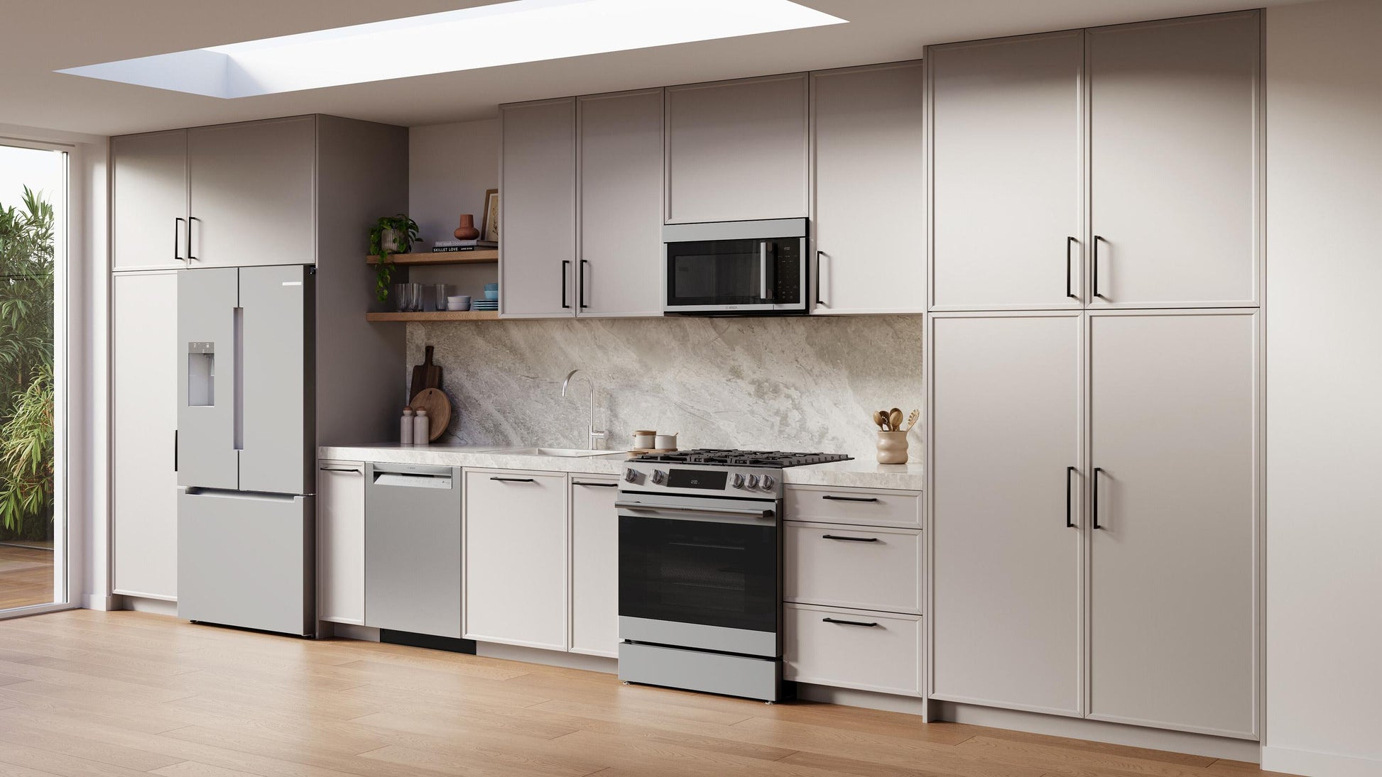 Bosch HGF3050MUC 100 Series, Freestanding Gas Cooker, Stainless Steel