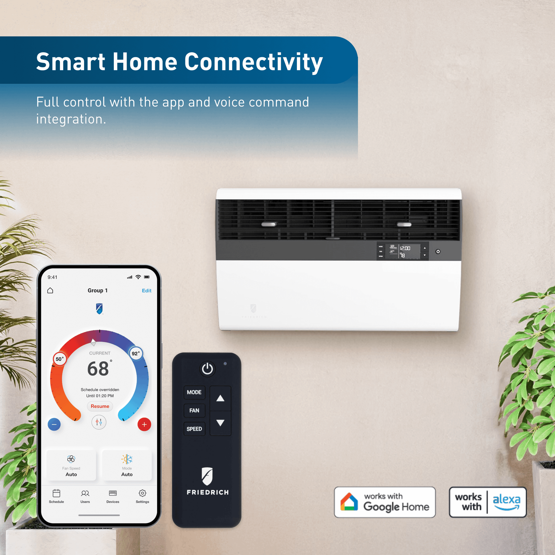 Friedrich KHVL28B35A Friedrich K Hl Inverter 28,000 Btu 230V Smart Window/Wall Air Conditioner With Heat Pump