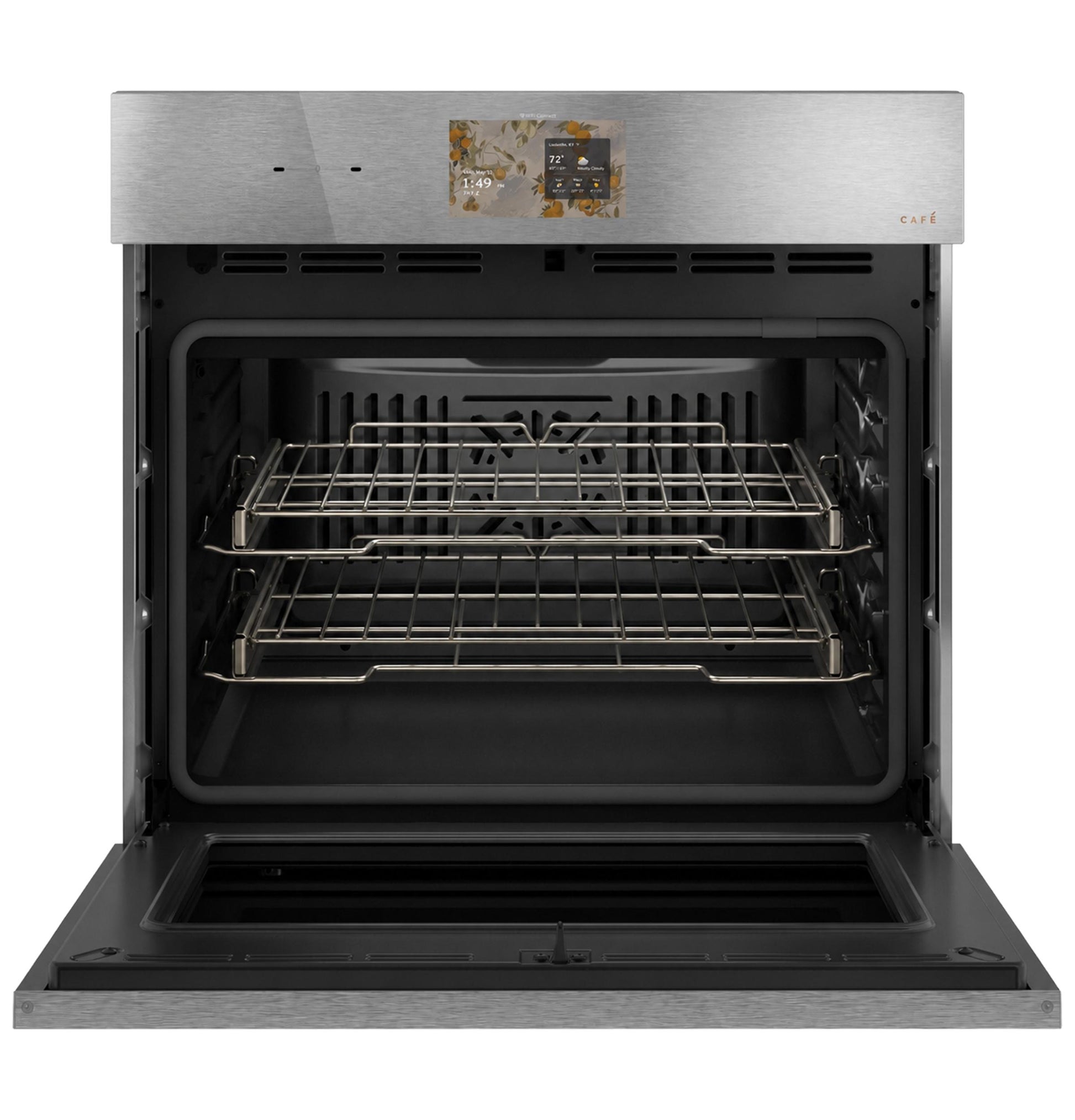 Cafe CTS90DM2ZS5 Café™ 30" Smart Built-In Convection Single Wall Oven In Platinum Glass