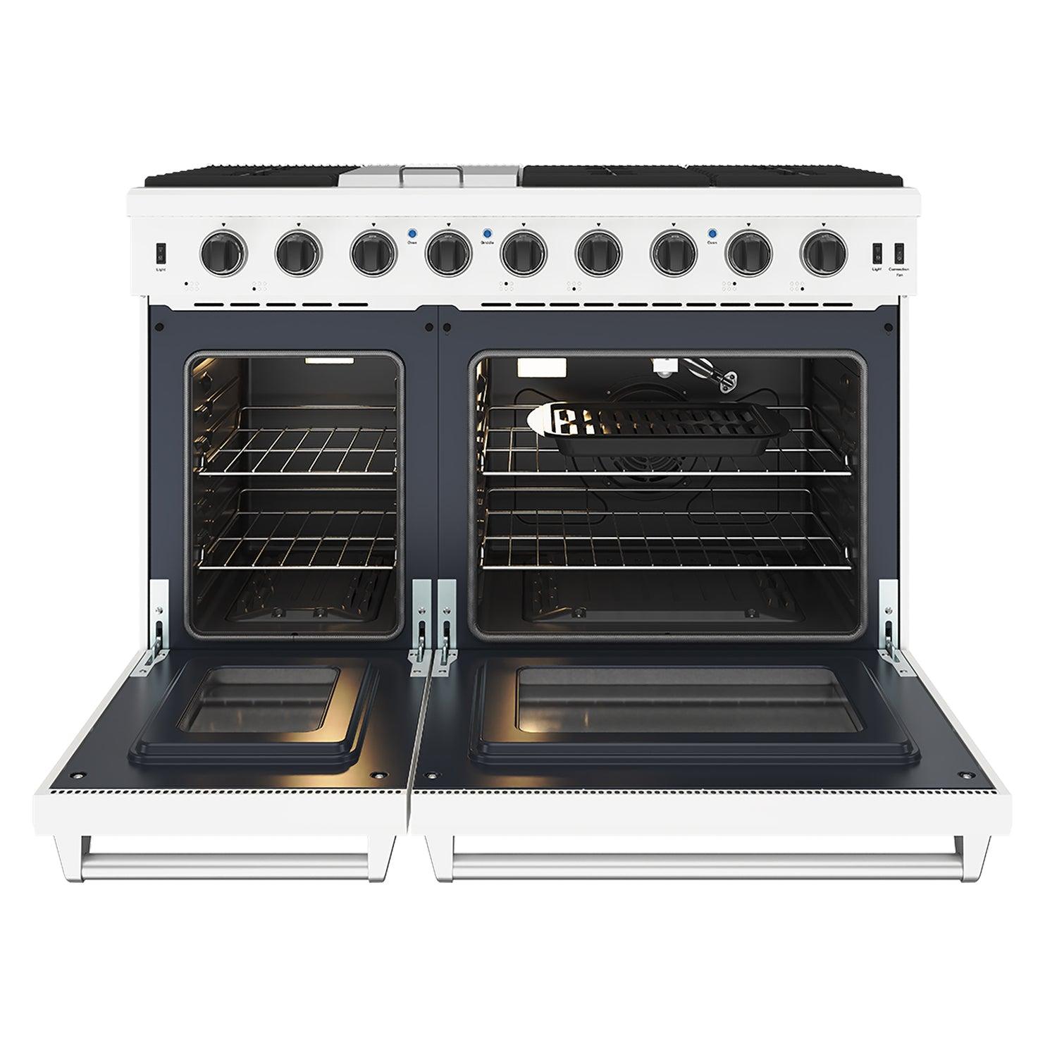 Thor Kitchen LRG4807UWLP 48 Inch Professional Liquid Propane Range In White