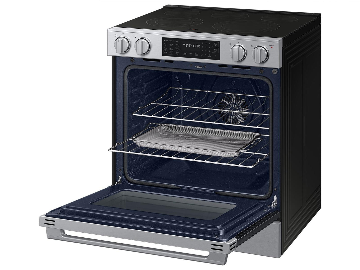 Samsung NSE80H63XRAA Bespoke Smart Slide-In Electric Range Pro Style Design Air Fry Max True Convection