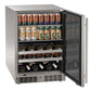 Marvel MRBD224SG31A 24 Inch Dual-Zone Beverage Center With Door Style - Stainless Steel Frame Glass