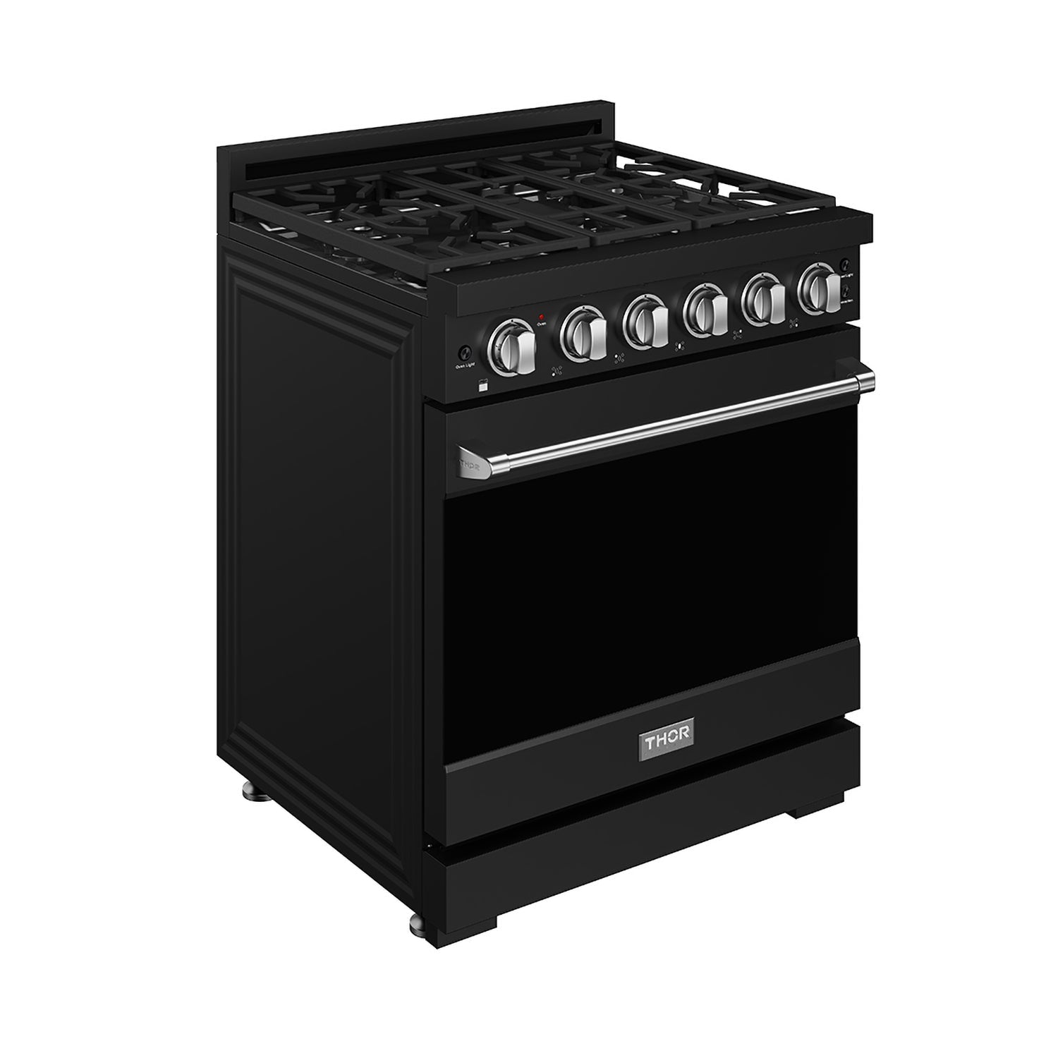 Thor Kitchen RSG30PBLPSS 30 Inch Professional Liquid Propane With Precision Knob Control In Black/Stainless Steel
