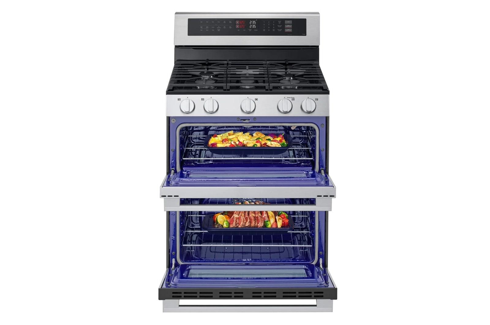 Lg LDGL6924Y 6.9 Cu. Ft. Smart Gas Double Oven Freestanding Range With Probake Convection®, Air Fry & Air Sous Vide