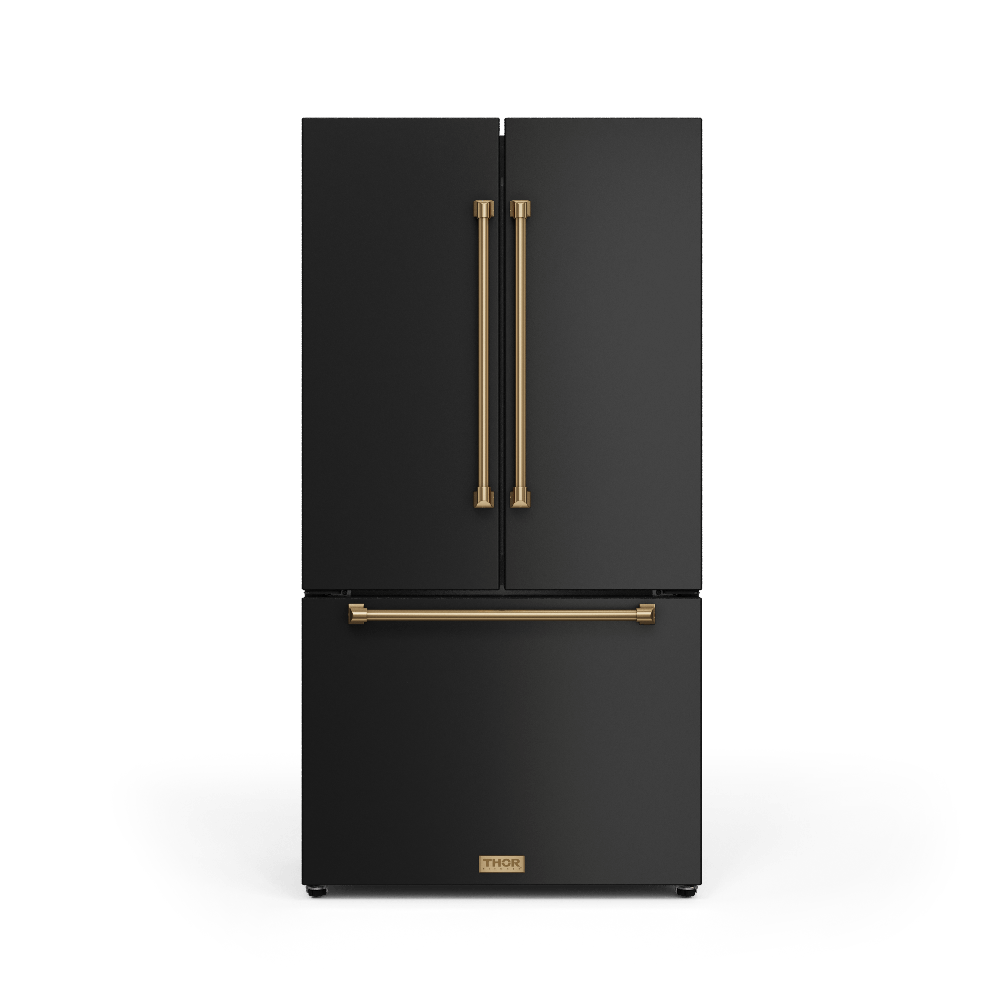 Thor Kitchen RF3621CTD00BRZ 36 Inch 20.3 Cu Ft French Door Counter Depth Refrigerator With Ice Maker In Black/Bronze Gordon Ramsay Series - Rf3621Ctd00-Brz