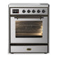 Ilve UMIB30NR3SSB Ilve Umib30Nr3Ssb Majestic Iii 30 Inch Induction Range With 4 Elements, 4 Cu. Ft. Oven Capacity (Triple Glass Door, Stainless Steel, Burnished)