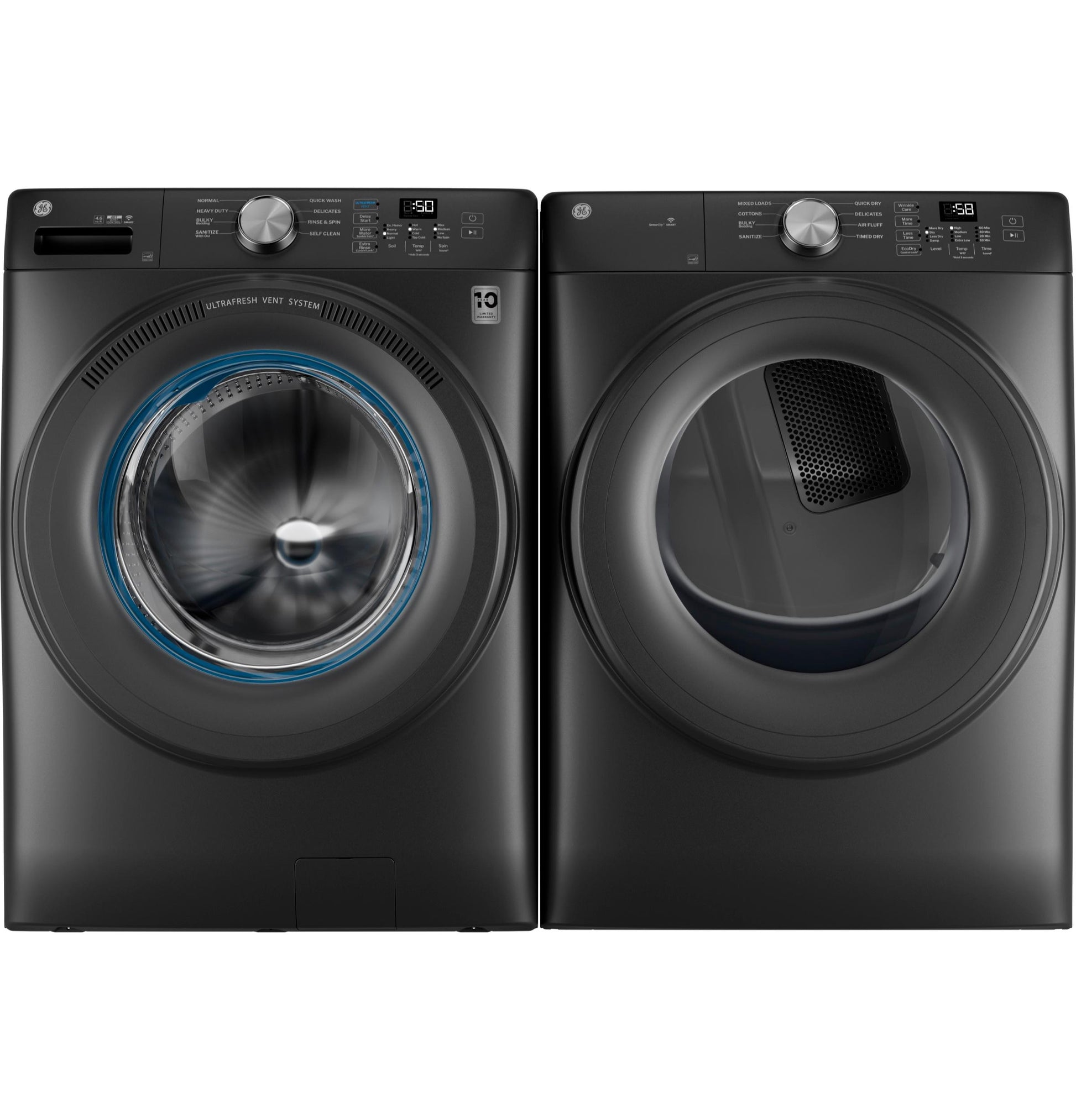 Ge Appliances GFW350SPYDS Ge® Energy Star® 4.6 Cu. Ft. Capacity Smart Front Load Washer With Ultrafresh Vent System With Odorblock™