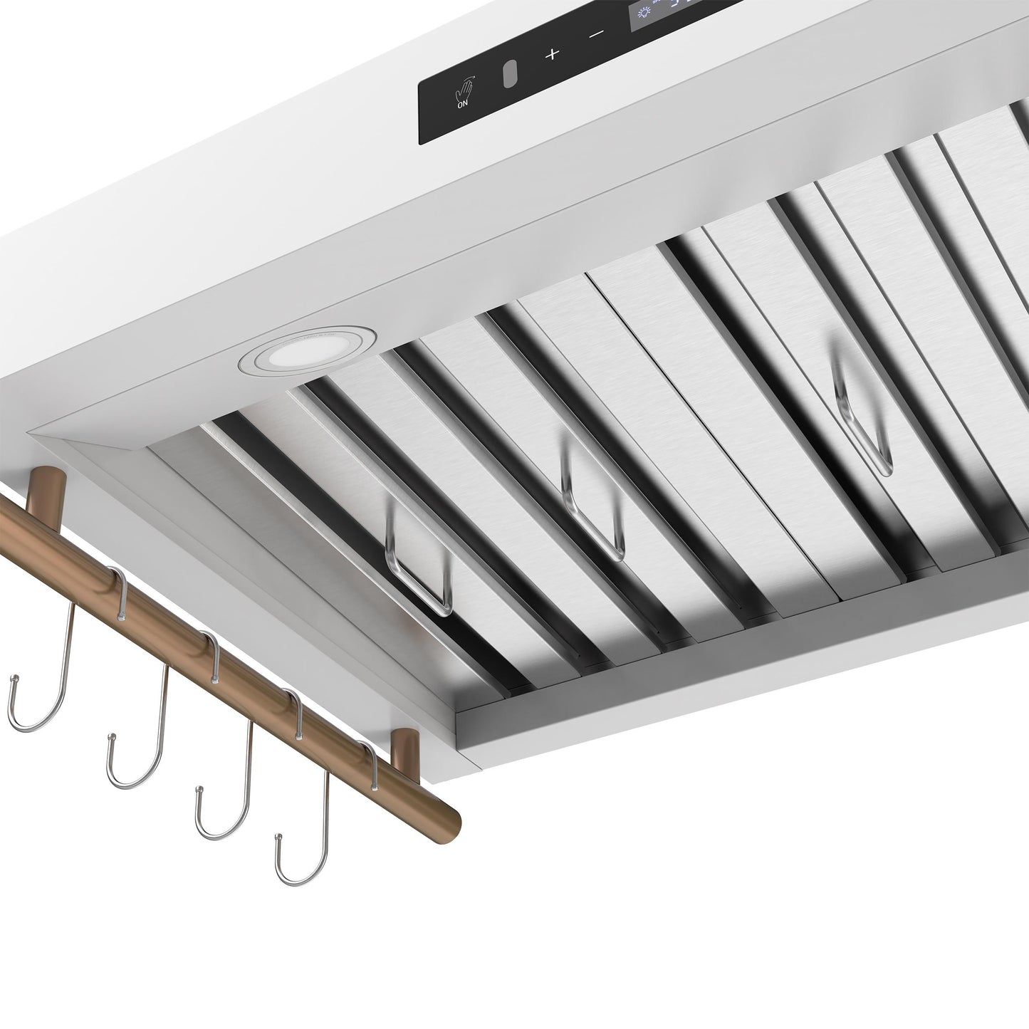 Forno FRHWM550336WHT Forno Venezia 36 Inch Wall-Mounted Range Hood In White With Touch Controls And Baffle Filters
