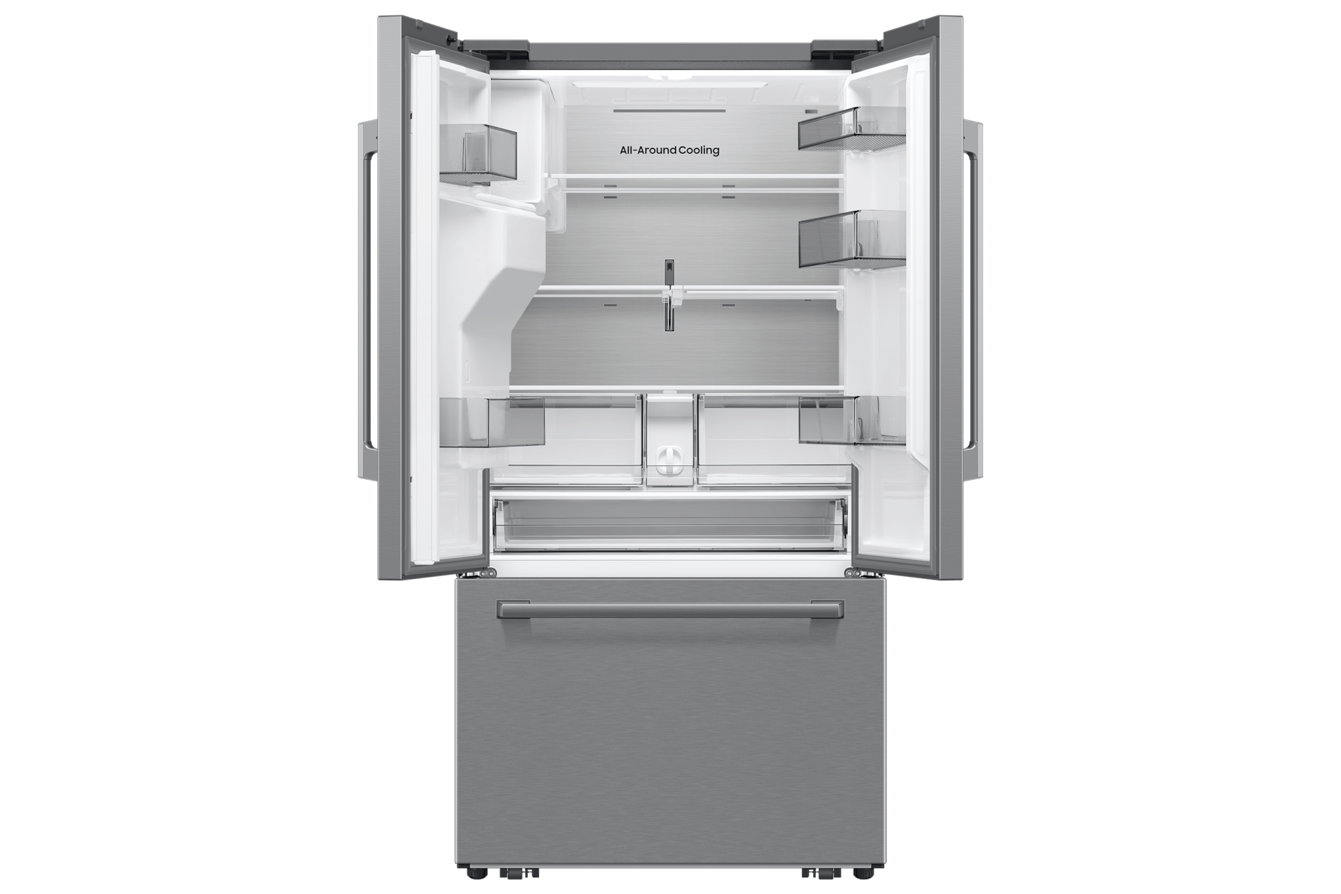 Samsung RF70H30HER Bespoke Ai 3-Door French Door Zero Clearance Fit Dual Auto Ice Maker 29 Cu. Ft.