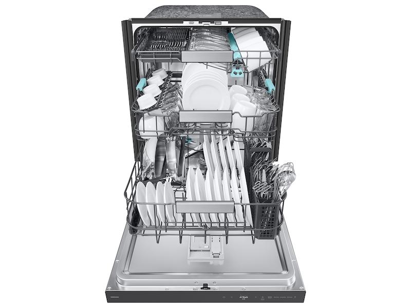 Samsung DW90F89P0USR 38 Dba Bespoke Auto Open Door Dishwasher With 3Rd Rack Washing System In Fingerprint Resistant Stainless Steel