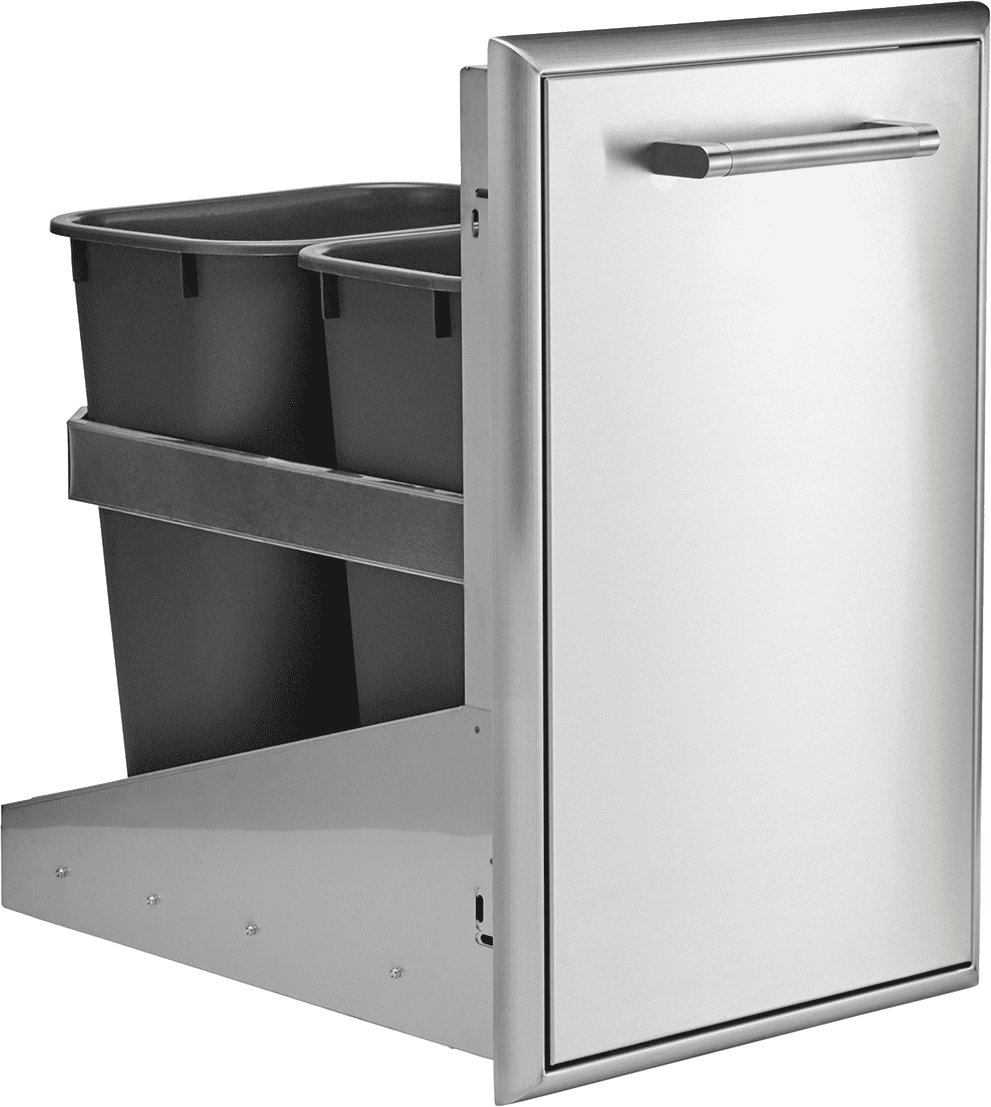 Coyote C3FBTRC 18" Front To Back Trash Recycle Combo