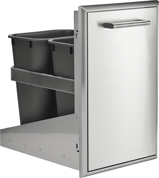 Coyote C3FBTRC 18" Front To Back Trash Recycle Combo