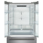 Forno FFFFD178336S Forno Rivello 36 Inch French Door Refrigerator In Stainless Steel, Internal Water Dispenser, Filtered Ice, Adjustable Shelves, Energy Star Certified