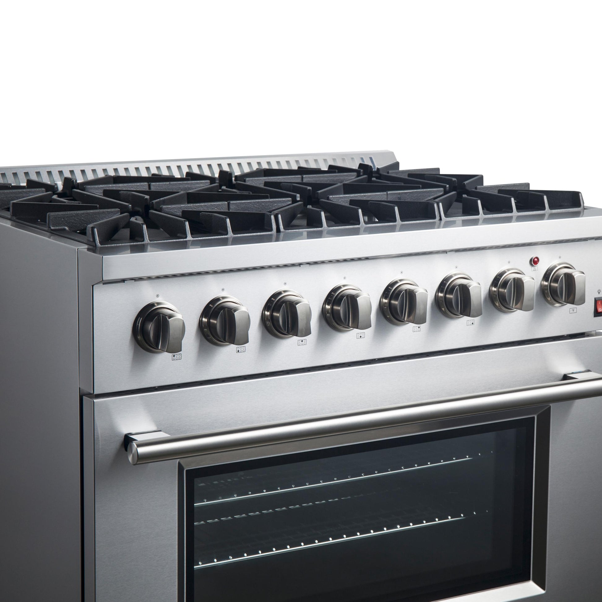 Forno FFSGS619736 Forno Marco 36-Inch Dual Fuel Range, Stainless Steel, 6 Burners, 67,000 Btu, True Convection Oven, Energy Efficient