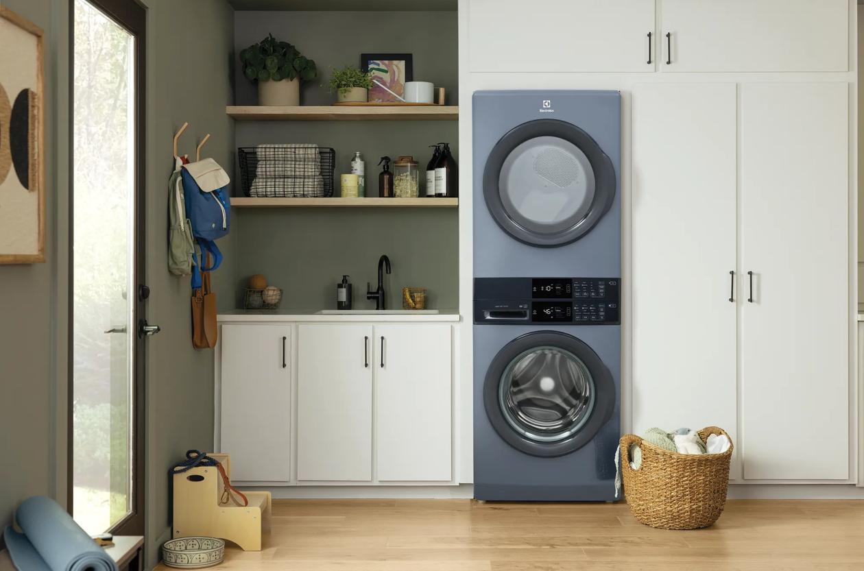 Electrolux ELTE7300AD Laundry Tower Single Unit Front Load 4.4 Cu. Ft. Washer & 8 Cu. Ft. Electric Dryer