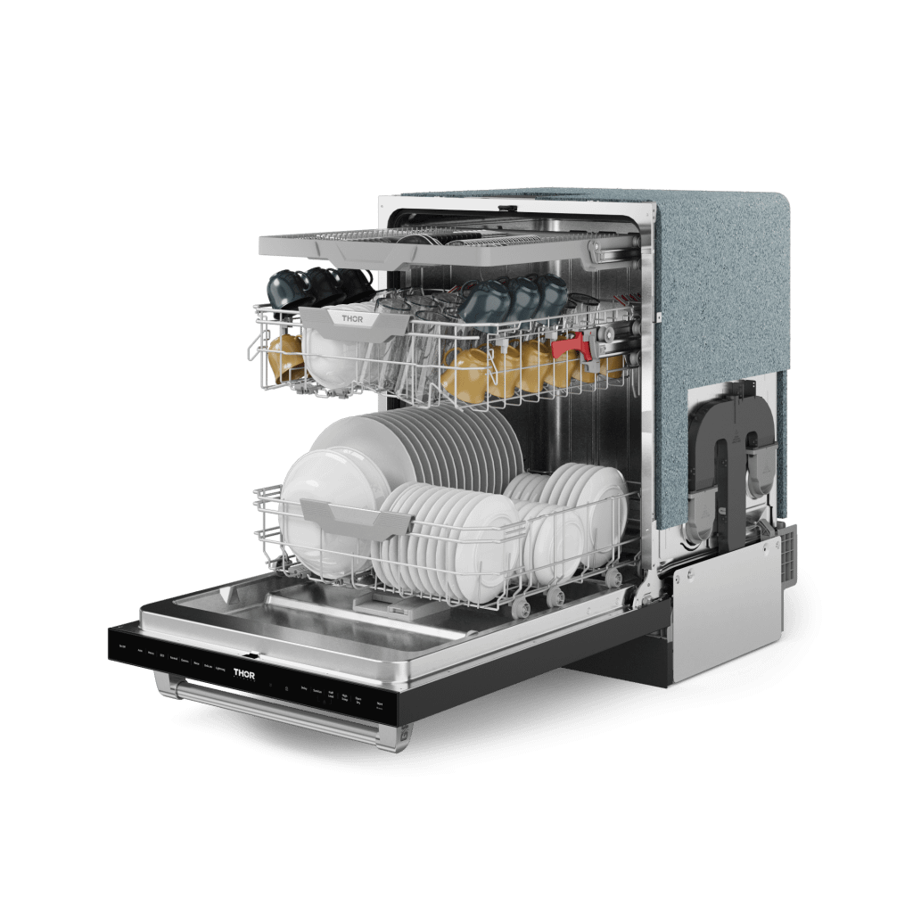 Thor Kitchen DW24X8BA00SS 24 Inch Dishwasher Stainless Matte Black/Stainless Steel Gordon Ramsay Series - Dw24X8Ba00-Ss