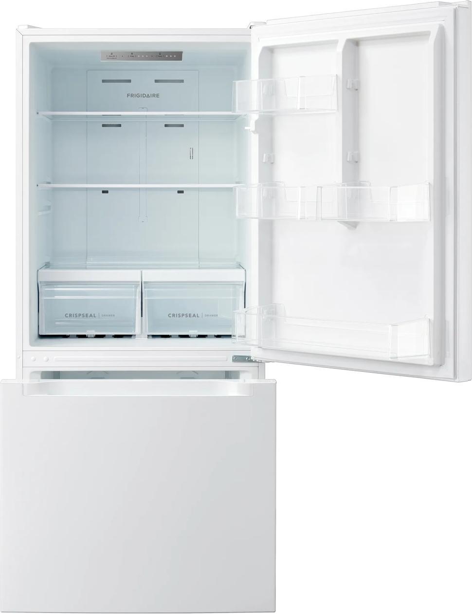Frigidaire FRBE1925AW 19 Cu. Ft. Standard-Depth Bottom Freezer Refrigerator