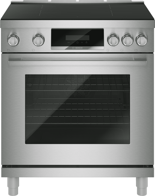 Bosch HIS8057U 800 Series, Induction Freestanding Range Cooker, Stainless Steel