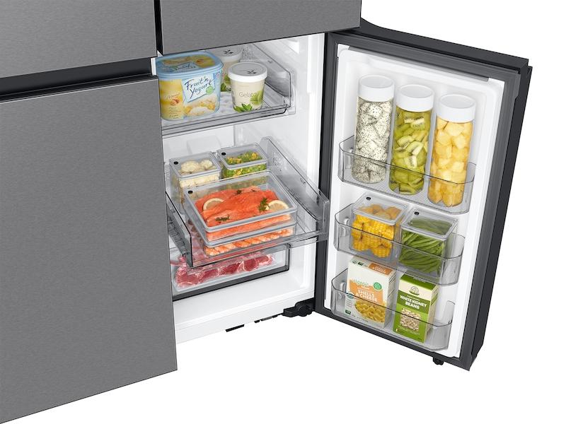 Samsung RF23DB9600QL Bespoke Counter Depth 4-Door Flex&#8482; Refrigerator (23 Cu. Ft.) With Beverage Center &#8482; In Stainless Steel - (With Customizable Door Panel Colors)