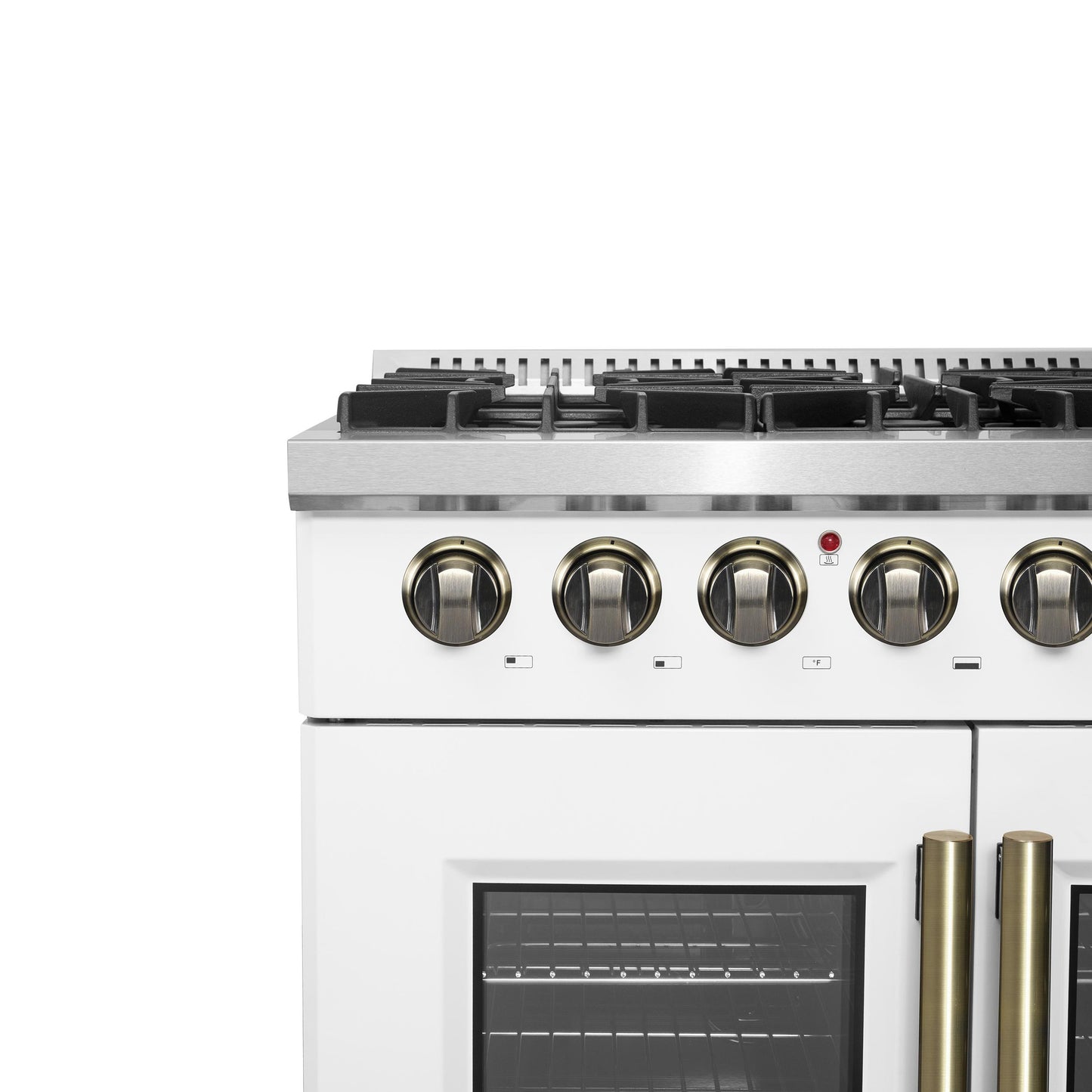 Forno FFSGS635636WHT Forno Galiano 36-Inch Freestanding French Door Dual Fuel Range White