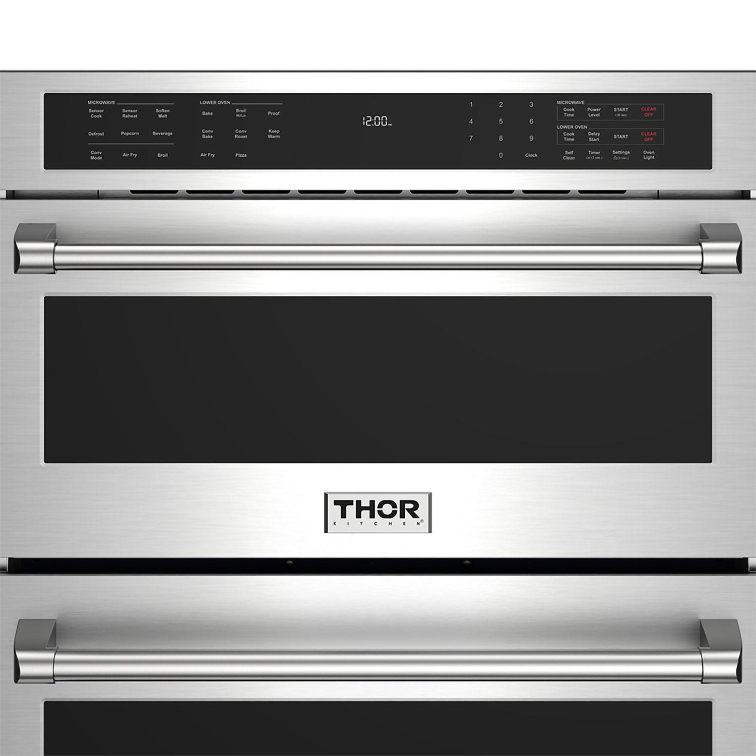 Thor Kitchen TMW30ED Professional 30-Inch Combination Microwave Wall Ovens- Stainless Steel