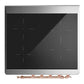 Ilve UMIB30QNR3MGP Ilve Umib30Qnr3Mgp Majestic Iii 30 Inch Induction Range With 4 Elements, 4 Cu. Ft. Oven Capacity (Solid Door, Graphite Matte, Copper)