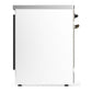 Ilve UMIB30NR3WHB Ilve Umib30Nr3Whb Majestic Iii 30 Inch Induction Range With 4 Elements, 4 Cu. Ft. Oven Capacity (Triple Glass Door, White, Burnished)