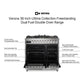 Verona VUFSGE365DSS Verona Vufsge365Dss 36 Inch Ultima Collection Double Oven Dual Fuel Range With 5 Brass Burners, 4.1 Cu. Ft. Total Oven Capacity