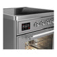 Ilve UMIB30NR3SSC Ilve Umib30Nr3Ssc Majestic Iii 30 Inch Induction Range With 4 Elements, 4 Cu. Ft. Oven Capacity (Triple Glass Door, Stainless Steel, Chrome)