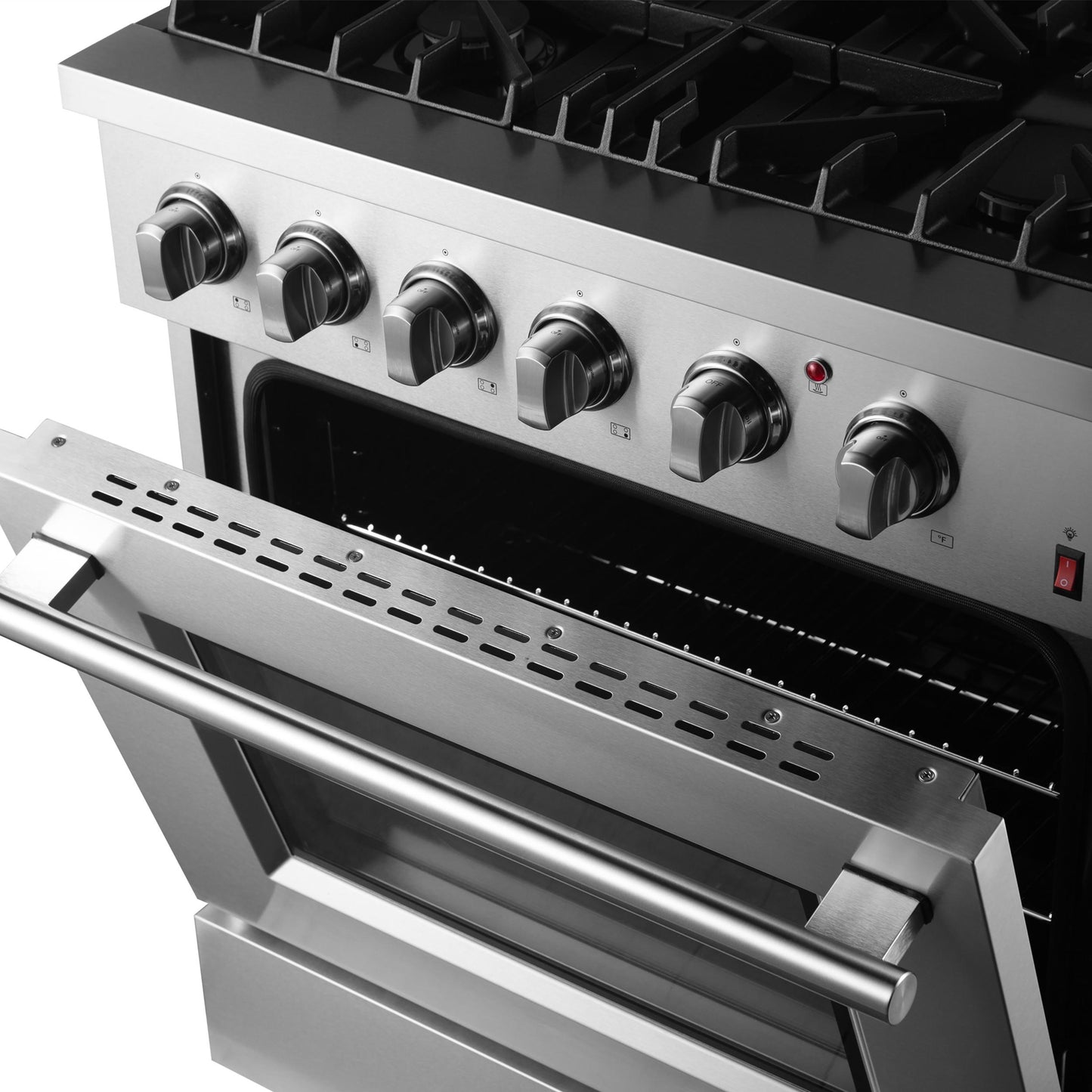 Forno FFSGS619730 Forno Marco 30-Inch Dual Fuel Range, Stainless Steel, 4 Burners, 37,000 Btu, True Convection Oven, Energy Efficient
