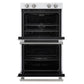 Forno FBOEL132430WHT Forno Vomero 30-Inch Double Wall Oven, White, 10 Cu.Ft Total Capacity, 7100W Convection, Mechanical Controls, Manuel Steam Clean