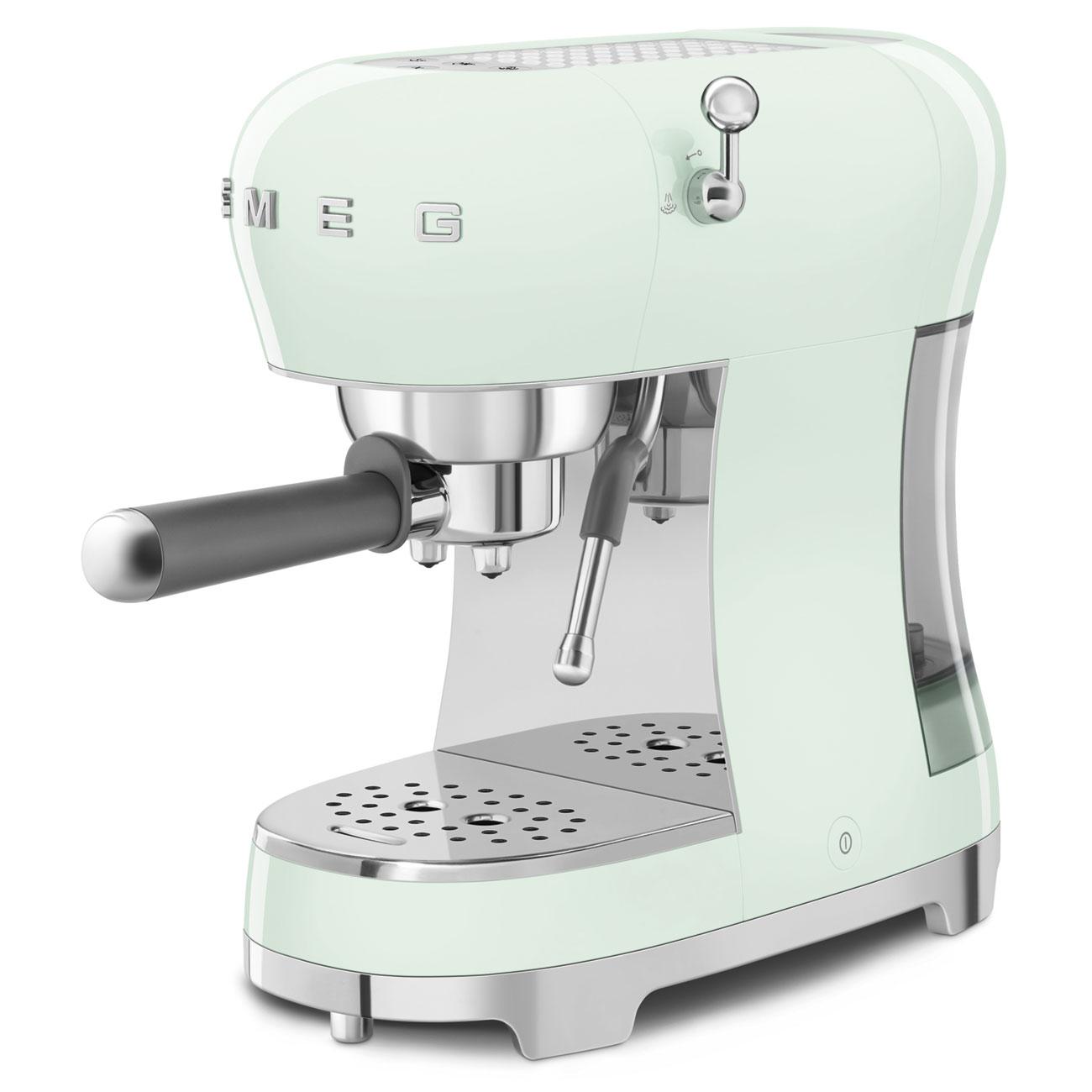 Smeg ECF02PGUS Espresso Coffee Machine Pastel Green Ecf02Pgus