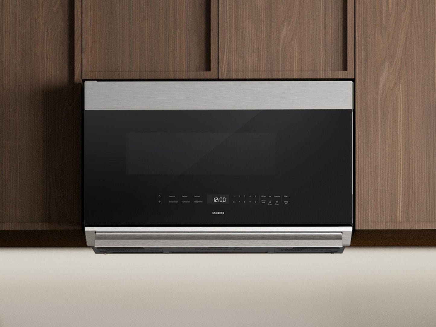 Samsung ME80H2160R Bespoke Over-The-Range Microwave Dualvent Technology Auto Connectivity 500 Cfm