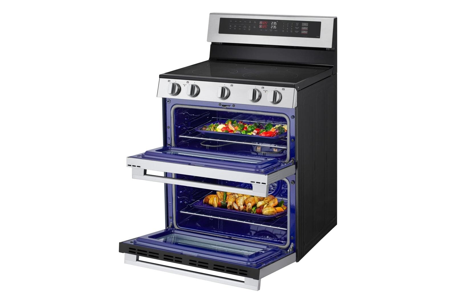 Lg LDEL7324YE 7.3 Cu. Ft. Smart Electric Double Oven Freestanding Range With Probake Convection®, Air Fry & Air Sous Vide