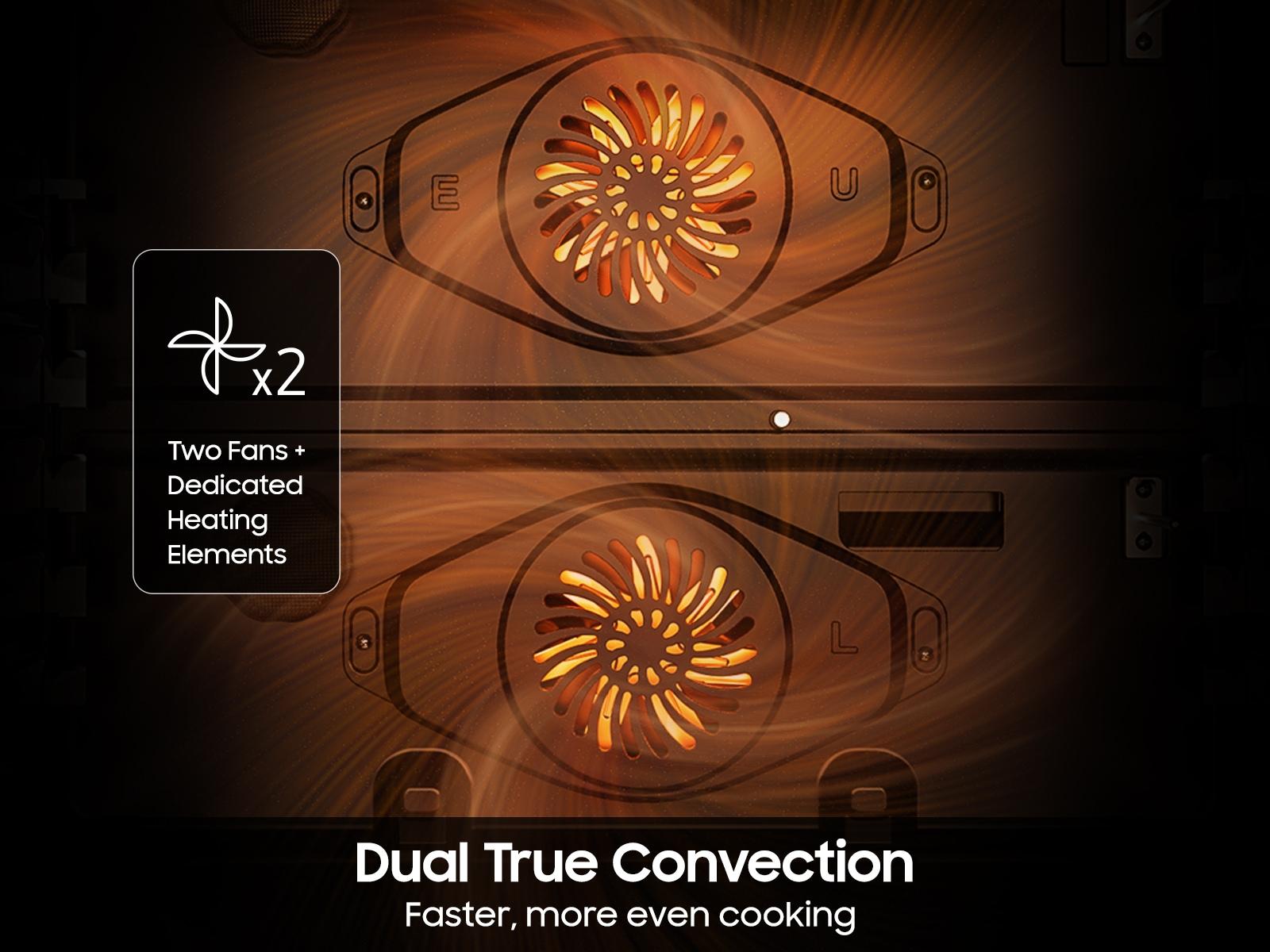 Samsung NSE90H63DRAA Bespoke Smart Slide-In Electric Range Flex Duo™ Oven Pro Style Design Dual True Convection