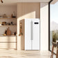Forno FFRBI180533WHT Forno Salerno Espresso 33-Inch White Side-By-Side Refrigerator, 15.6 Cu. Ft., Energy-Efficient, No Frost, Modern Design
