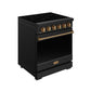 Thor Kitchen RSE30PBBRZ 30 Inch Professional Electric Range With Precision Knob Control In Black And Bronze Gordon Ramsay Series
