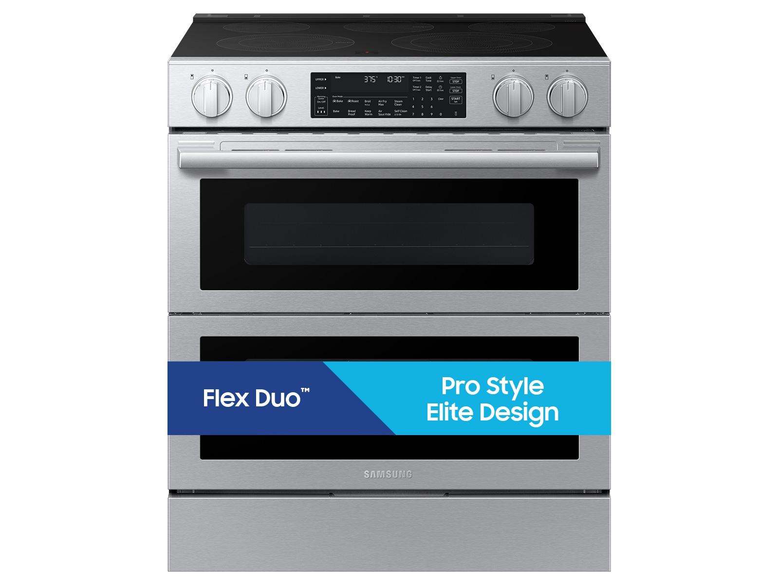 Samsung NSE90H63DRAA Bespoke Smart Slide-In Electric Range Flex Duo™ Oven Pro Style Design Dual True Convection