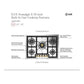 Ilve UHCPT75NSSCLP Ilve Uhcpt75Nssclp Nostalgie Ii 30 Inch Built-In Gas Cooktop With 5 Burners, In Stainless Steel (Liquid Propane, Chrome)