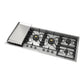 Ilve UHCPT125FNSSC Ilve Uhcpt125Fnssc Nostalgie Ii 48 Inch Built-In Gas Cooktop With Total Black Brass Burners, In Stainless Steel (6 Sealed Burners + Left Griddle, Natural Gas, Chrome)