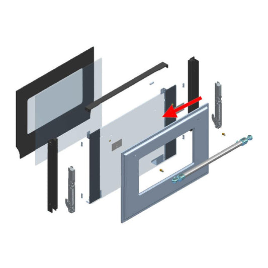 Ilve EG9860004000000 Ilve Parts Eg9860004000000 Door Glass For 60" Range Uov 60 E3