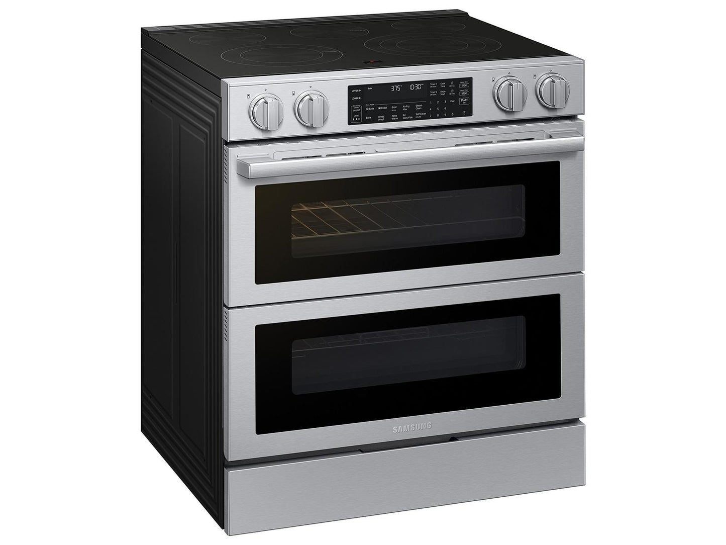 Samsung NSE90H63DR Bespoke Smart Slide-In Electric Range Flex Duo™ Oven Pro Style Design Dual True Convection