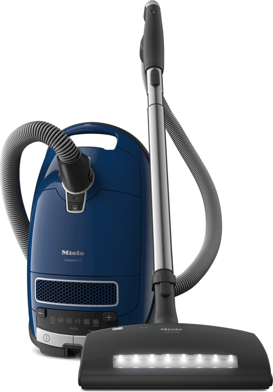 Miele COMPLETE C3 MARIN POWERLINE SGJE0 Complete C3 Marin Powerline - Sgje0 Marine Blue - Canister Vacuum Cleaners With Electrobrush For Thorough Cleaning Of Heavy-Duty Carpeting.