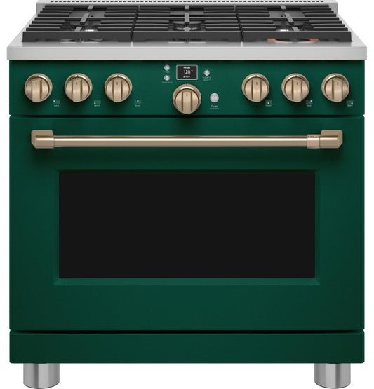 Café™ C2Y366P5TG2 Café™ 36" Smart Dual-Fuel Commercial-Style Range with 6 Burners (Natural Gas)