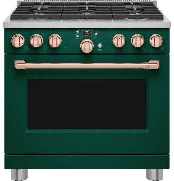 Café™ C2Y366P5TG2 Café™ 36" Smart Dual-Fuel Commercial-Style Range with 6 Burners (Natural Gas)