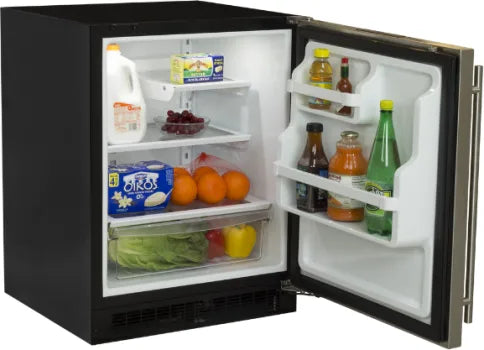 Marvel MARE224IS41A 24-In Low Profile Built-In Refrigerator With Maxstore Bin And Door Storage With Door Style - Panel Ready, Door Swing - Right