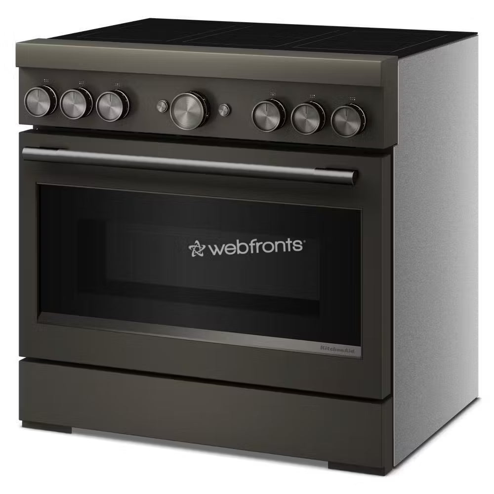 Kitchenaid KFIS936SBE 36-Inch 6-Element Induction Freestanding Commercial-Style Range With Air Fry