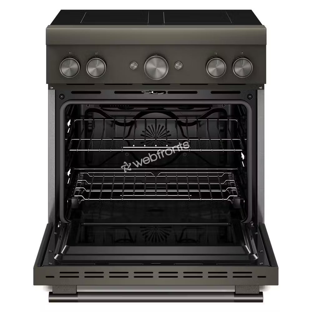 Kitchenaid KFIS930SBE 30-Inch 4-Element Induction Freestanding Commercial-Style Range With Air Fry